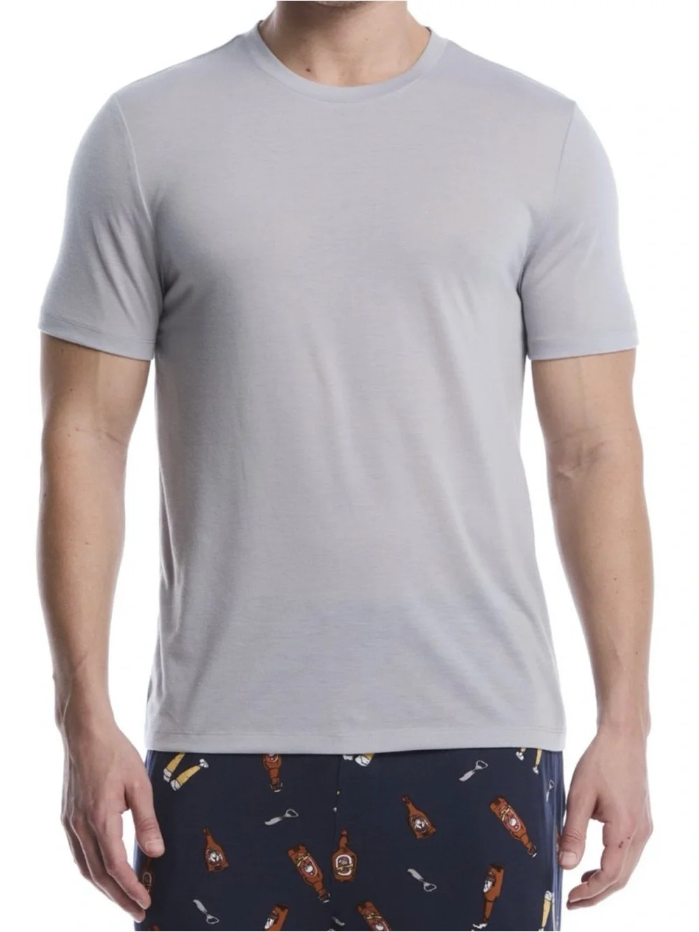 BRAND NEW BEN HOGAN Men's Navy Printed Lounge Pants - Beer Bottle/Glass Patter L